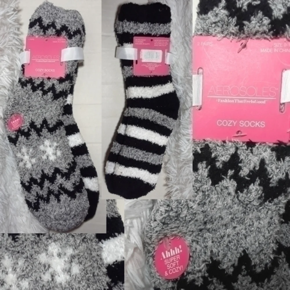 Aerosols Cozy Socks Winter & Stripes Duo- 9-11